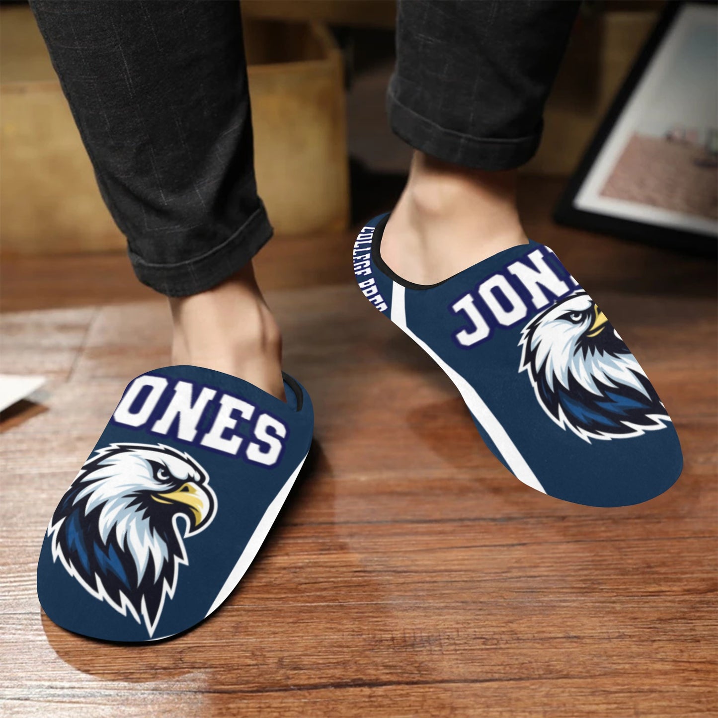 JONES Slippers 2 Men's Non-Slip Cotton Slippers (Model 0602)
