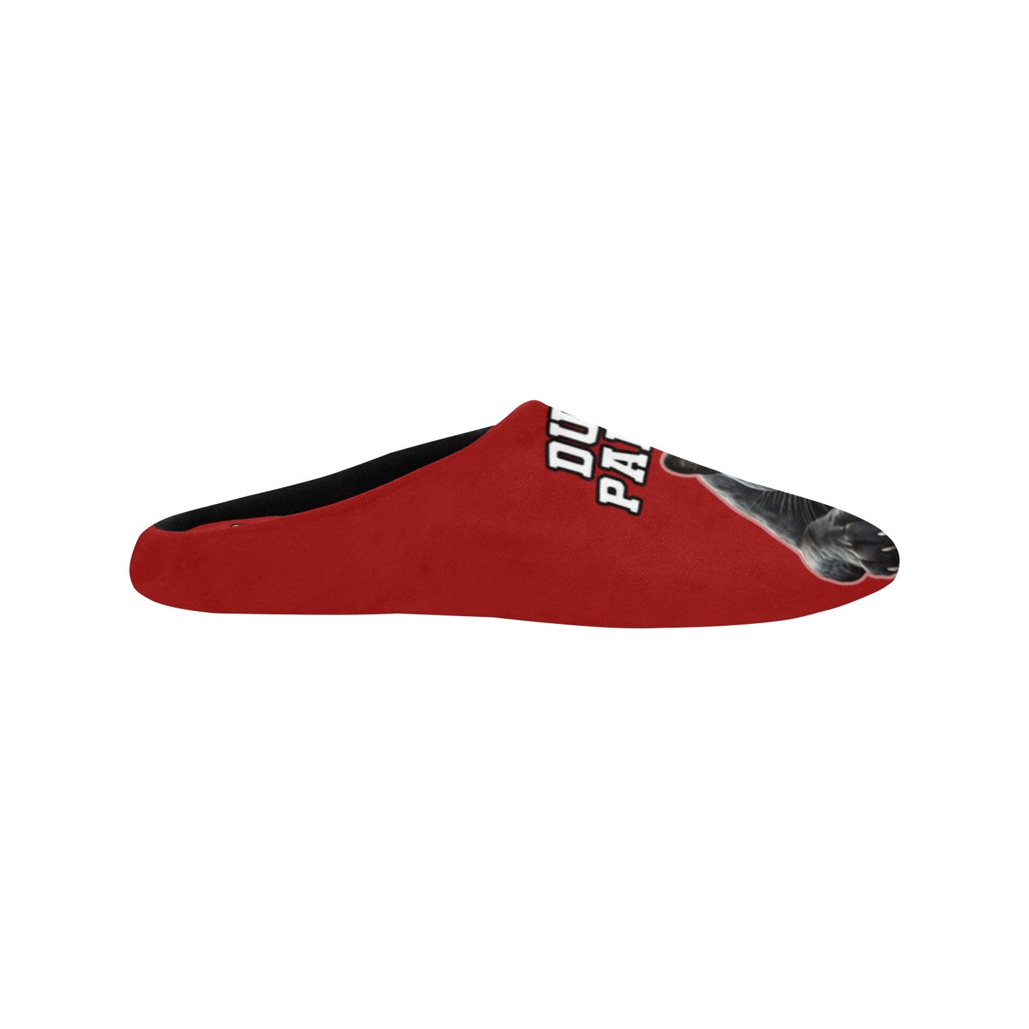 Dusable Woman Slippers Red Women's Non-Slip Cotton Slippers (Model 0602)