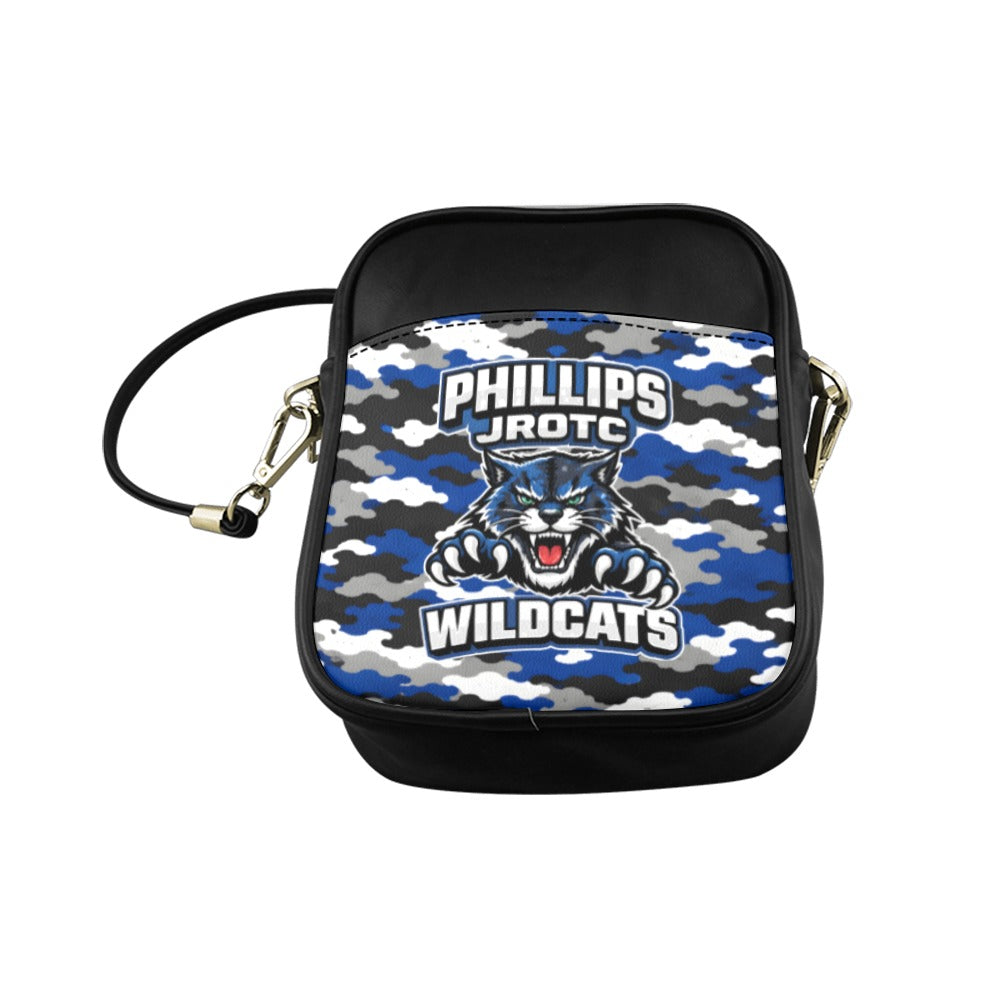 Phillips Wildcats JROTC Blue Camo Sling Bag | Alumni Crossbody Bag | Wildcat Territory