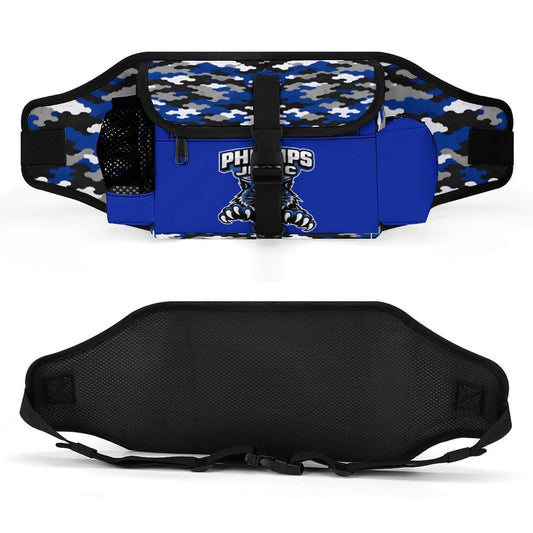 Phillips Wildcats JROTC Blue Camo Waist Bag | Crossbody Festival Bag | Wildcat Territory