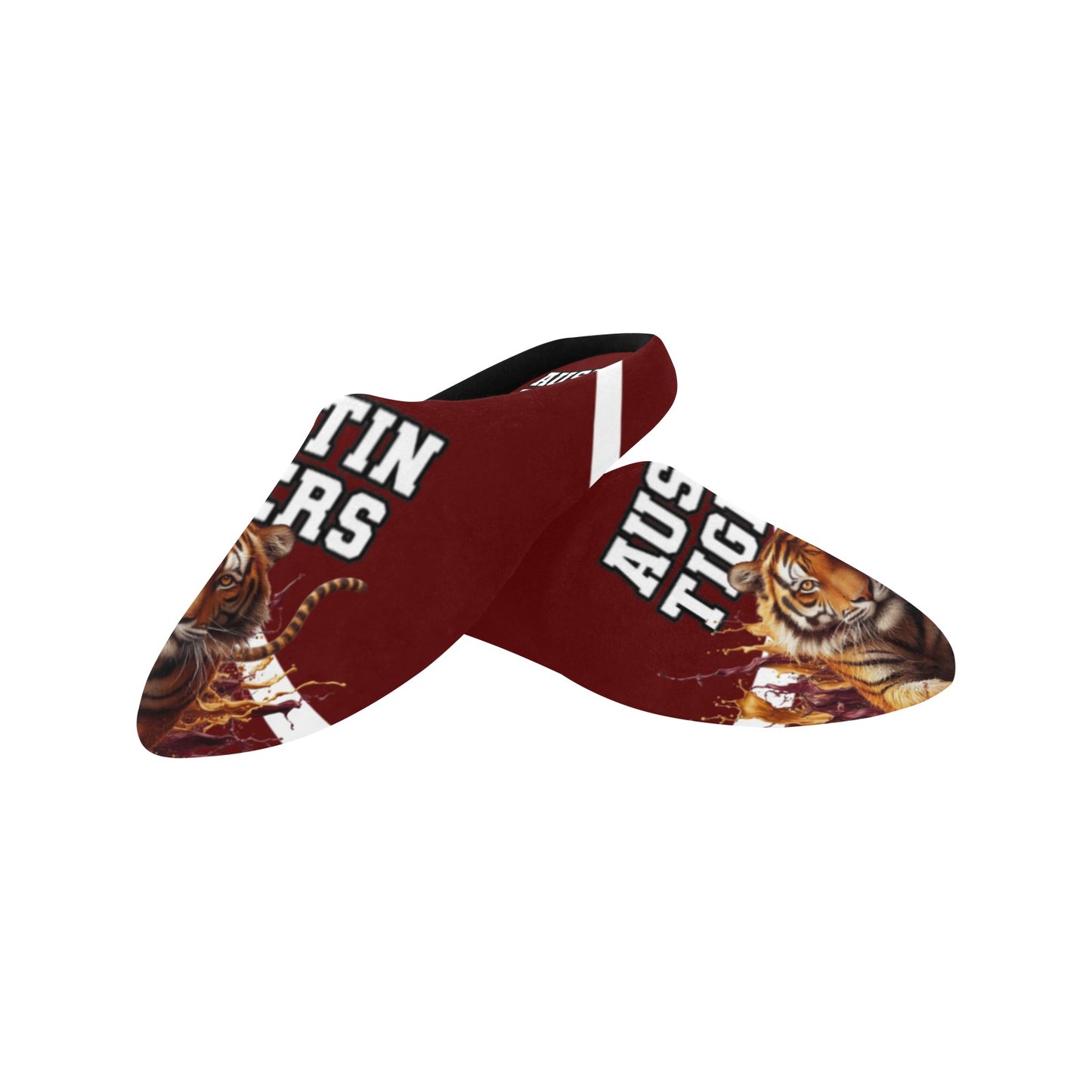 Austin Tigers Slippers Women's Non-Slip Cotton Slippers (Model 0602)