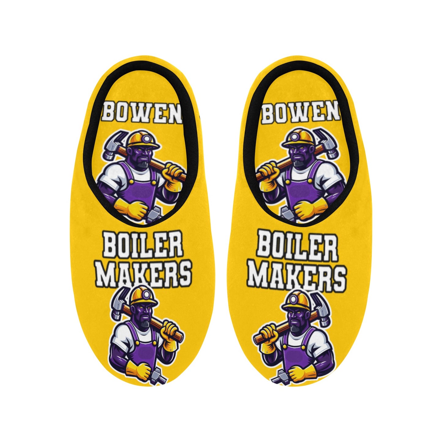 Mens Slippers Bowen Men's Non-Slip Cotton Slippers (Model 0602)