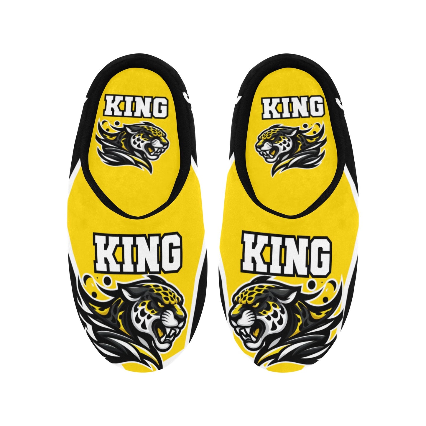 KING Yellow Woman Slippers Women's Non-Slip Cotton Slippers (Model 0602)