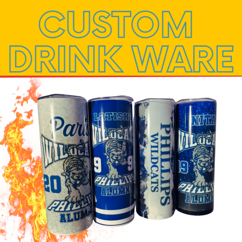 Custom Tumblers and Drinkware