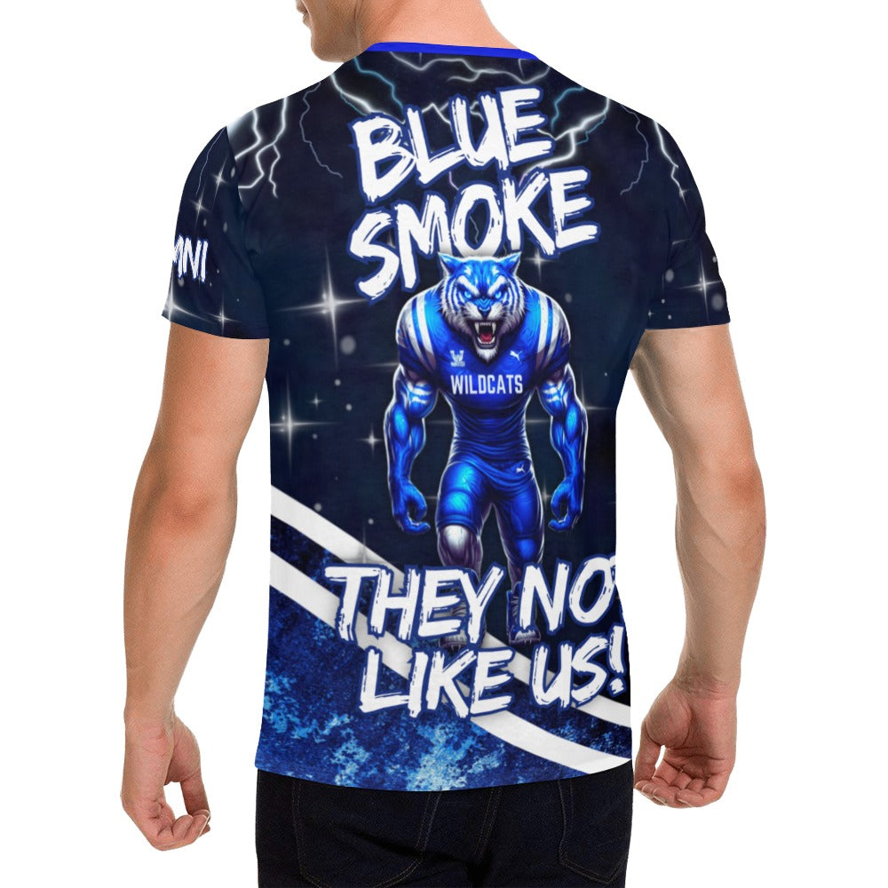 Phillips- They Not Like Us- Unisex/Men We Dem Wildcats All Over Print T-Shirt for Men (USA Size) (Model T40)