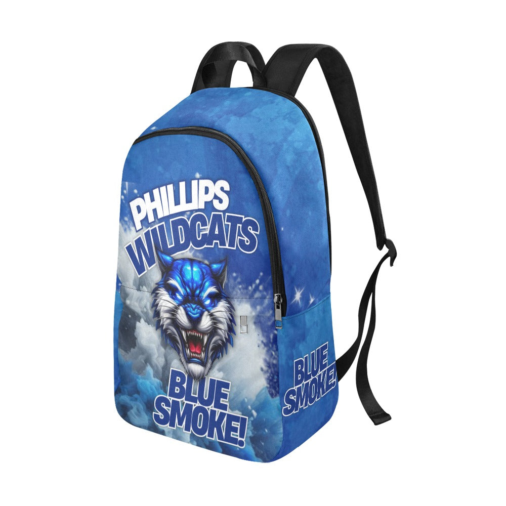 Phillips Back Pack Blue Smoke Fabric Backpack for Adult (Model 1659)
