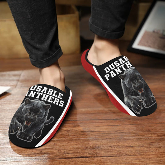 Mens Slippers Dusable 2 Men's Non-Slip Cotton Slippers (Model 0602)