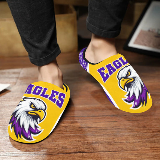 Mens Slippers Englewood 1 Men's Non-Slip Cotton Slippers (Model 0602)