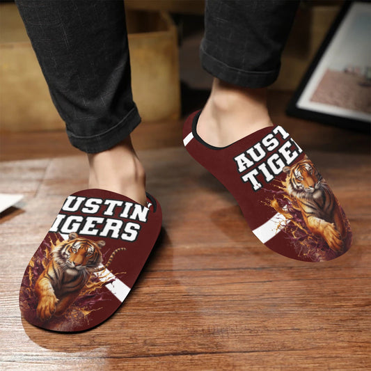 Mens Slippers Austin Men's Non-Slip Cotton Slippers (Model 0602)