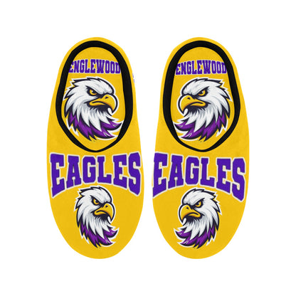 Englewood Yellow Woman Slippers Women's Non-Slip Cotton Slippers (Model 0602)