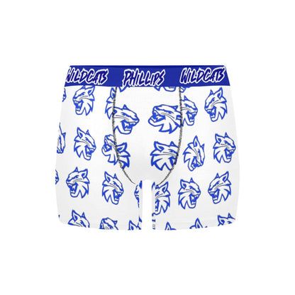 Mens Phillips Wildcats Underware 2 Men's Boxer Briefs with Custom Inner Pocket & Waistband (Model L34)