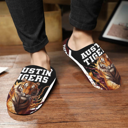 Mens Slippers Austin 2 Men's Non-Slip Cotton Slippers (Model 0602)