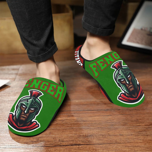 Mens Slippers Finger Men's Non-Slip Cotton Slippers (Model 0602)