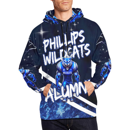 Phillips Alumni Unisex Hoodie- We Dem Wildcats All Over Print Hoodie for Men (USA Size) (Model H13)