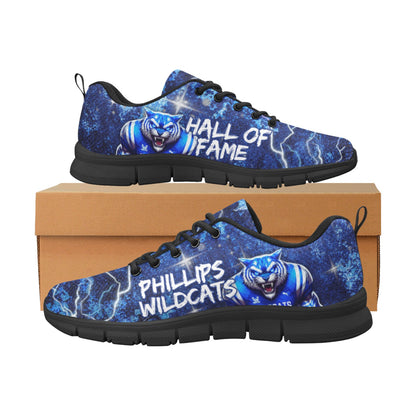 Phillips Wildcats Hall of Fame Woman's Breathable Running Shoes - Black (Model 055)