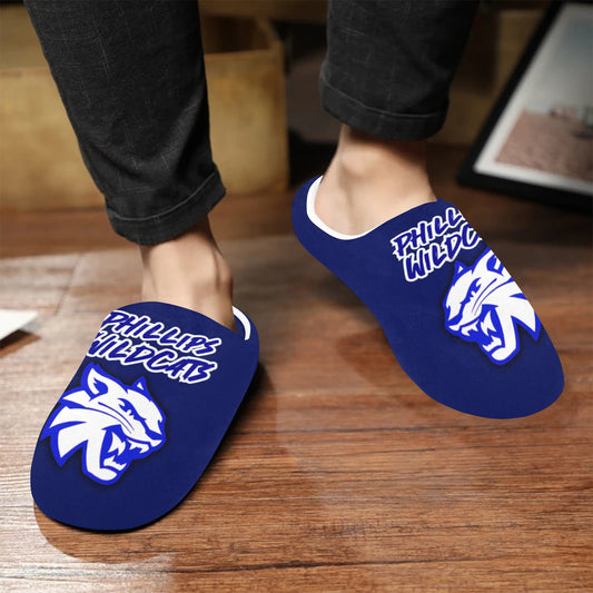 Mens Slippers Phillips Wildcats Men's Non-Slip Cotton Slippers (Model 0602)