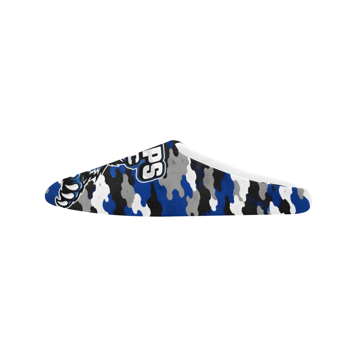 Phillips Wildcats JROTC Blue Camo Slippers - Mens Men's Non-Slip Cotton Slippers