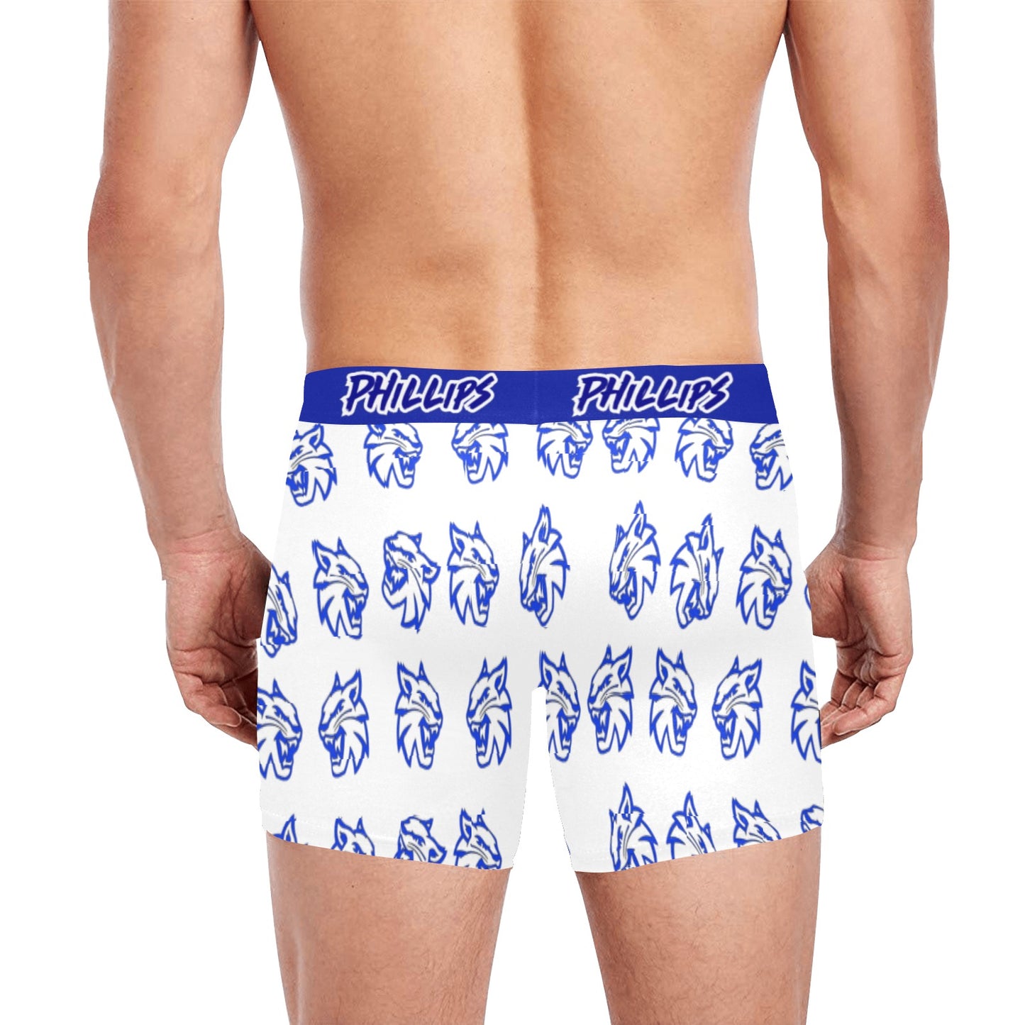 Mens Phillips Wildcats Underware 2 Men's Boxer Briefs with Custom Inner Pocket & Waistband (Model L34)