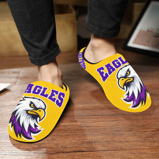 Mens Slippers Englewood Men's Non-Slip Cotton Slippers (Model 0602)