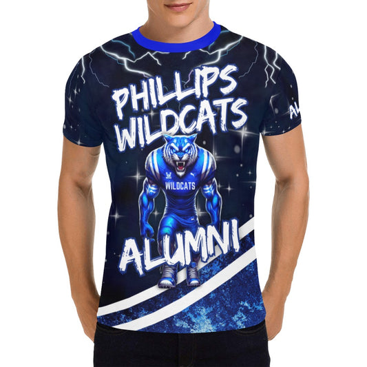 Phillips- They Not Like Us- Unisex/Men We Dem Wildcats All Over Print T-Shirt for Men (USA Size) (Model T40)