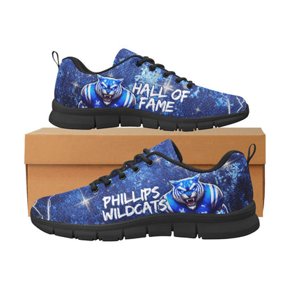 Phillips Alumni Breathable Shoes- Black Men's Breathable Running Shoes (Model 055)