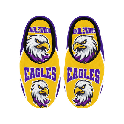 Mens Slippers Englewood 1 Men's Non-Slip Cotton Slippers (Model 0602)