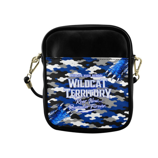 Phillips Wildcats JROTC Blue Camo Sling Bag | Alumni Crossbody Bag | Wildcat Territory