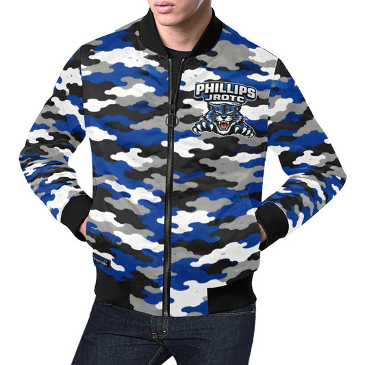 Phillips Wildcats JROTC Blue Camo Bomber Jacket | Wildcat Territory Alumni Jacket 2026