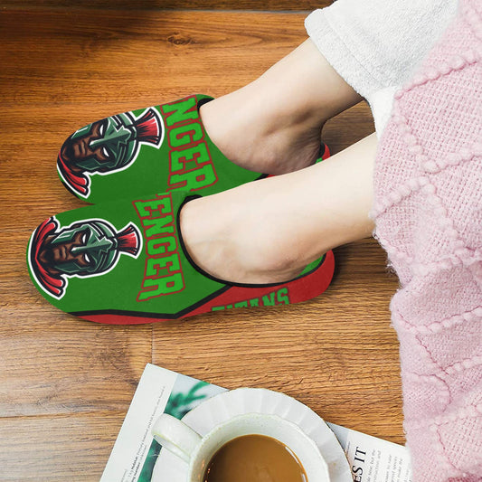 Finger Woman Slippers 2 Women's Non-Slip Cotton Slippers (Model 0602)