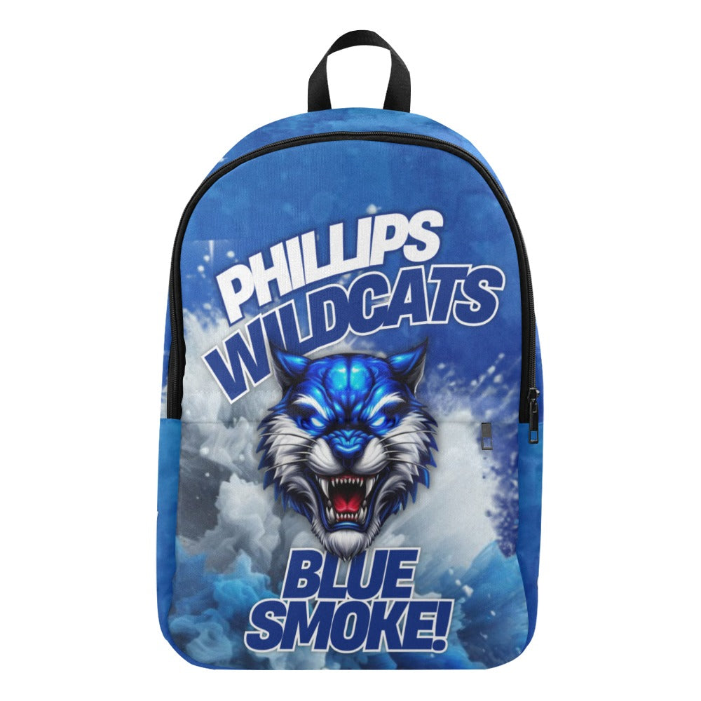 Phillips Back Pack Blue Smoke Fabric Backpack for Adult (Model 1659)