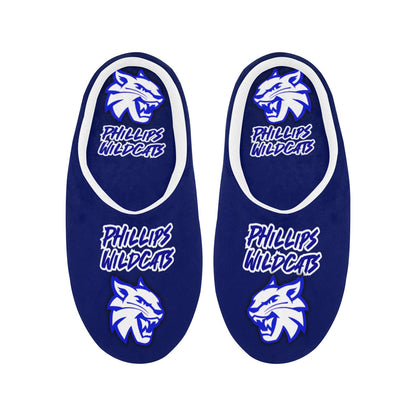 Mens Slippers Phillips Wildcats Men's Non-Slip Cotton Slippers (Model 0602)