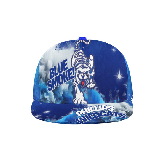 Blue Smoke Wildcats Caps All Over Print Snapback Hat