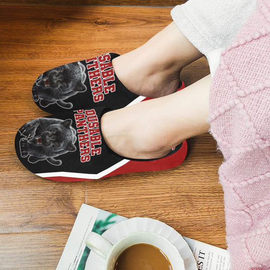 Dusable Woman Slippers Women's Non-Slip Cotton Slippers (Model 0602)