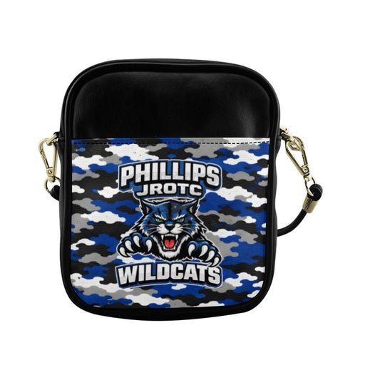 Phillips Wildcats JROTC Blue Camo Sling Bag | Alumni Crossbody Bag | Wildcat Territory