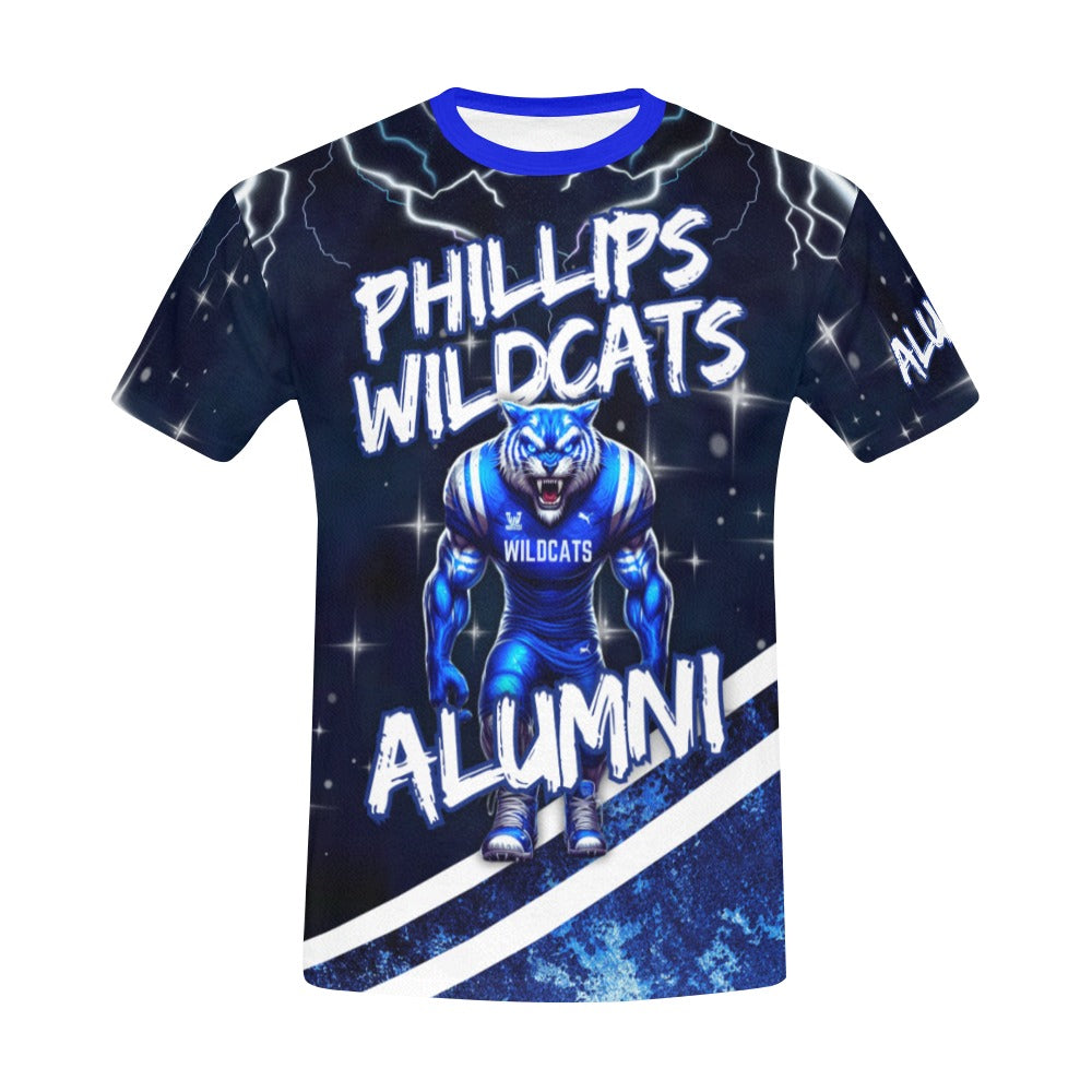 Phillips- They Not Like Us- Unisex/Men We Dem Wildcats All Over Print T-Shirt for Men (USA Size) (Model T40)