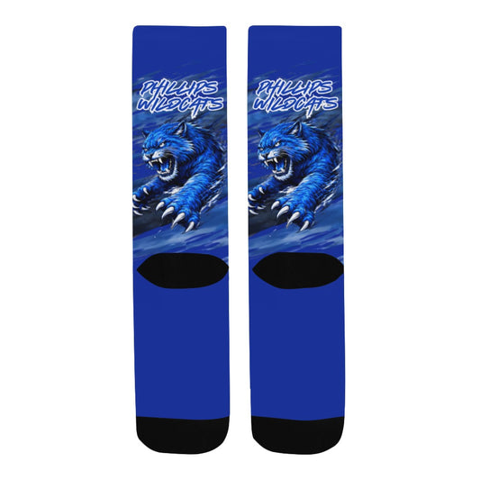 Wildcat Territory – Blue Flame Crew Socks