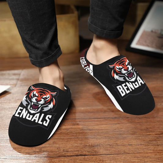 Mens Slippers Corless Men's Non-Slip Cotton Slippers (Model 0602)