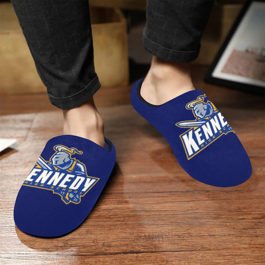 Mens Slippers Kennedy Men's Non-Slip Cotton Slippers (Model 0602)
