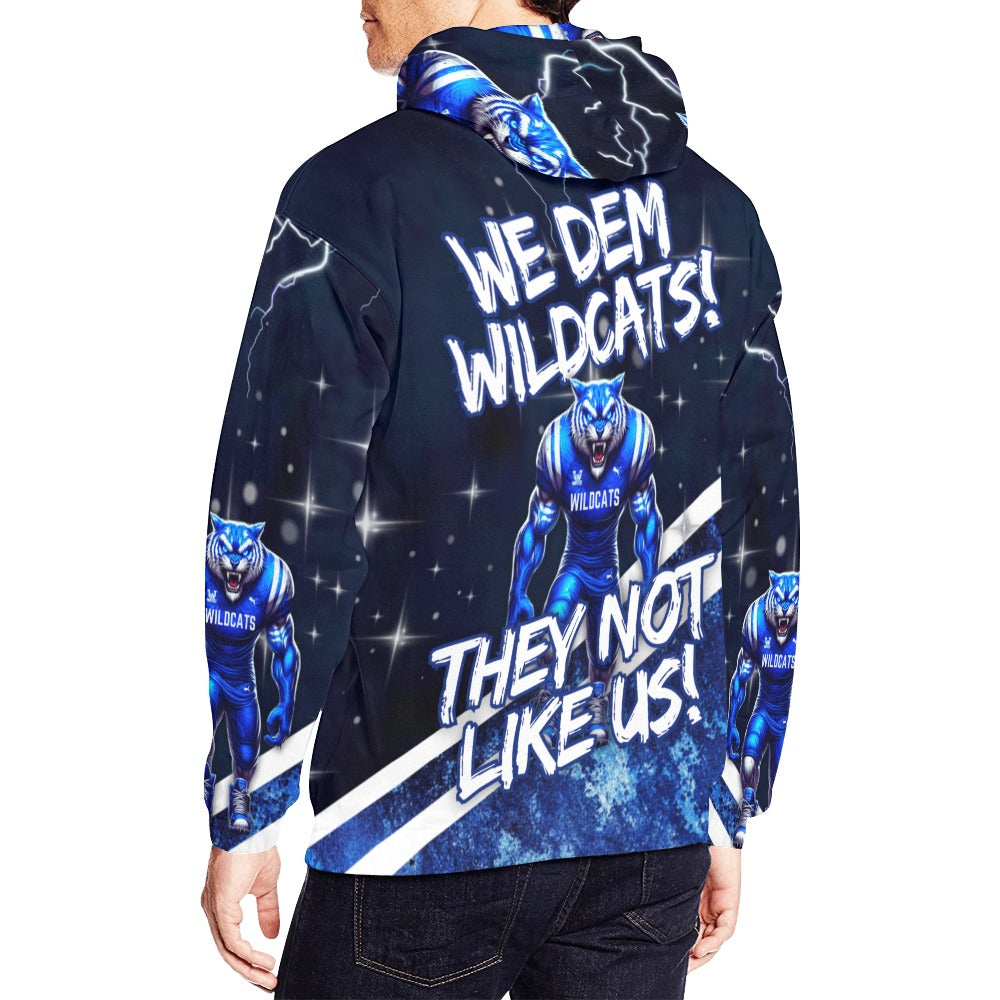 Phillips Alumni Unisex Hoodie- We Dem Wildcats All Over Print Hoodie for Men (USA Size) (Model H13)