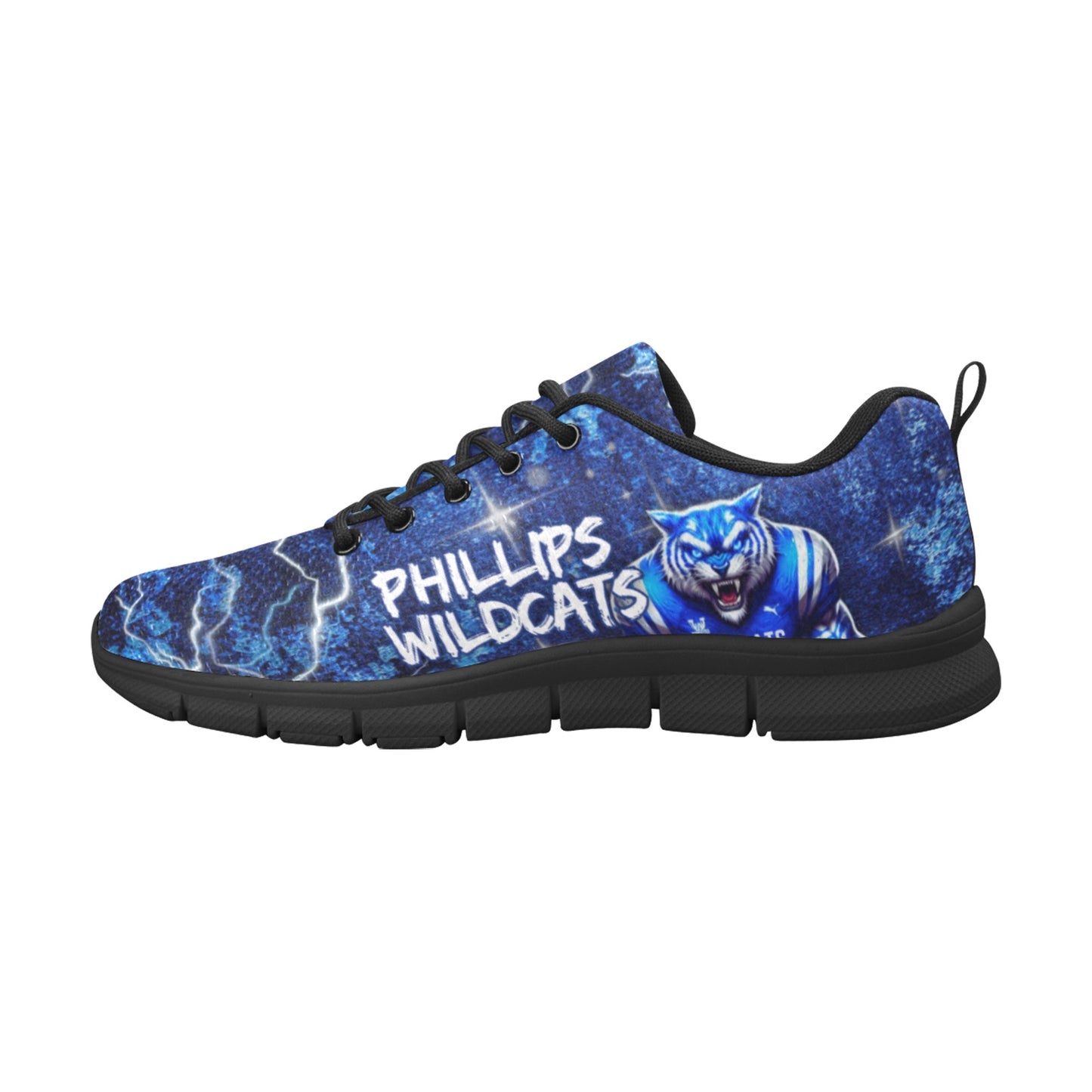 Phillips Wildcats Hall of Fame Woman's Breathable Running Shoes - Black (Model 055)