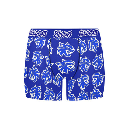 Mens Phillips Wildcats Underware 4 Men's Boxer Briefs with Custom Inner Pocket & Waistband (Model L34)