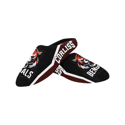 Mens Slippers Corless Men's Non-Slip Cotton Slippers (Model 0602)