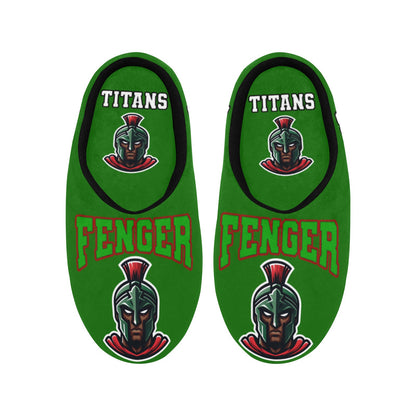 Mens Slippers Finger 2 Men's Non-Slip Cotton Slippers (Model 0602)